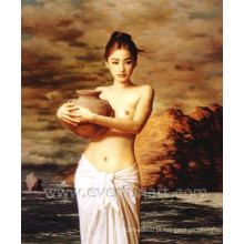 Pintura Decorativa à Mão Decorativa Nude Girls